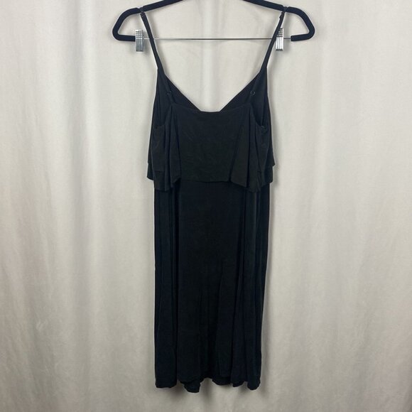 ANTHROPOLOGIE Eri+Ali Aria Black Flowy Slip Dress - Size Small - Picture 10 of 12